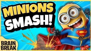 Minions Smash  Brain Break  Despicable Me 4  Brain Breaks for Kids  Just Dance  Danny Go [upl. by Enelegna]