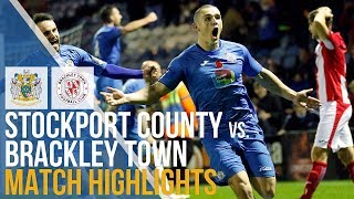 Stockport County Vs Brackley Town  Match Highlights  17112018 [upl. by Whitby471]