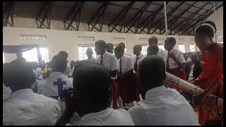 students performance in the school main hall during the Bishops visit [upl. by Rento]