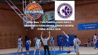 Junior Masc 1ºaño PRIMERA FASE GRUPO 2 BALONCESTO FUENLABRADA JUNIOR C RICOPIA FUNBAL ALCALA CBJA [upl. by Naujyt]