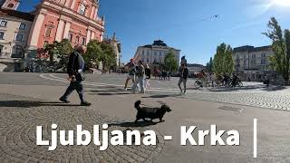 Cycling from Ljubljana to the quotRiver of Lovequot  Krka Slovenia 4K [upl. by Emirac]