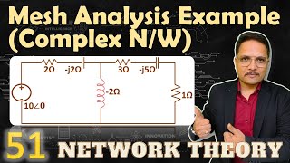 Mesh Analysis for Complex Networks Detailed Example and Solution [upl. by Rivalee]