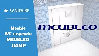 Meuble pour WC suspendu Meubleo Siamp [upl. by Beach]