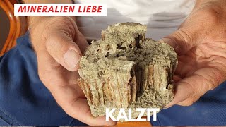 Großer Kalzit aus dem Steinbruch Grimmelshofen im Schwarzwald  Aus Mineralien Sammlung [upl. by Blasien461]