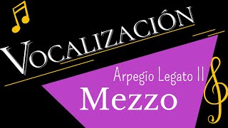 Vocalizacion  Mezzosoprano  Arpegio Legato NIvel II [upl. by Annor]