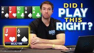 Triple Barrel Bluff With…JackHigh  Poker Hand Review [upl. by Anabel]