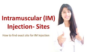 Intramuscular IM Injection Sites  How to Find Exact Site for IM Injection  Delivery Methods [upl. by Keyes997]