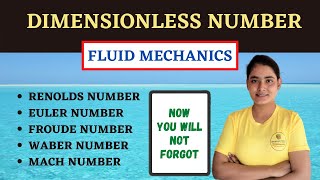 Dimensionless Number in Fluid Mechanics  Lamiya Naseem [upl. by Yentruoc]