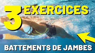 3 EXERCICES  BATTEMENTS DES JAMBES EN CRAWL [upl. by Caesar]