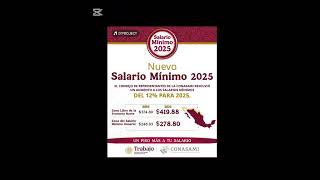 NUEVO SALARIO MINIMO 2025 [upl. by Asirap216]