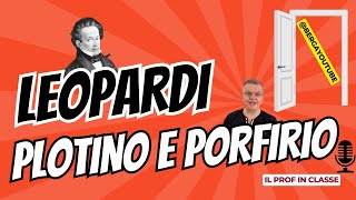 LEOPARDI Plotino e Porfirio La conclusione del dialogo [upl. by Nelhsa]