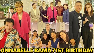 ANNABELLE RAMA STAR STUDDED 71ST BIRTHDAY PARTY [upl. by Erick]