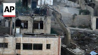 Israeli soldiers pushed three apparently lifeless bodies from roofs during West Bank raid [upl. by Arral]