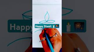 diwali diya poster drawing shorts ytshorts creative diwali painting art diya [upl. by Walters]