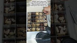 Fudgy brownies kotak 🥰 tipsbaking fudgybrownies baker [upl. by Quickman]