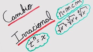 Integral IndefinidaMetodo Cambio Irracional [upl. by Hooke735]