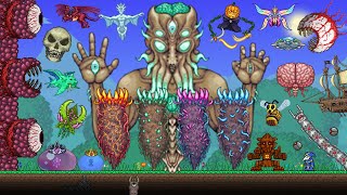 Terraria 14 Master Mode  All Bosses [upl. by Kohler]