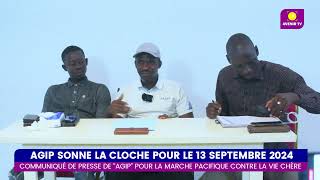 COMMUNIQUÉ DE PRESSE AGIP APPELLE A DESCENDRE DANS LA RUE LE 13 SEPTEMBRE 2024 [upl. by Eatnoid]