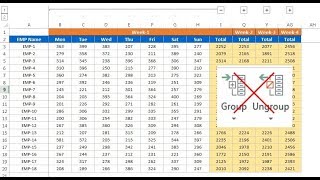 Excel Problem Group and Ungroup not working in Excel [upl. by Bremer257]