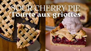 Tourte aux griottes la quotsour cherry piequot américaine [upl. by Ahtaga]