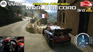 WORLD RECORD 3rd  EA SPORTS WRC  Monte Alloradu Rally Mediterraneo Hyundai i20  PXN V10 Gameplay [upl. by Nylqcaj]