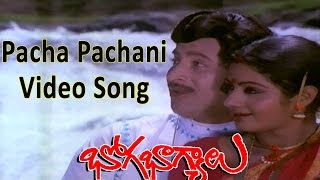 Pacha Pachani Video Song  Bhoga Bhagyalu Movie  Krishna Sridevi [upl. by Nevet]