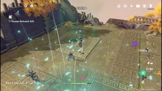 Domain of Wayward Path Puzzle solved  Genshin Impact PS4 Pro Japanese [upl. by Frieda]