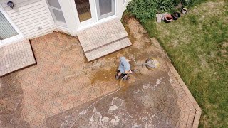 Incredible Brick Paver Cleaning amp Sealing Results by Paver Protector [upl. by Magdaia]