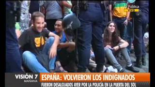 Visión Siete España Volvieron los Indignados [upl. by Christianity992]