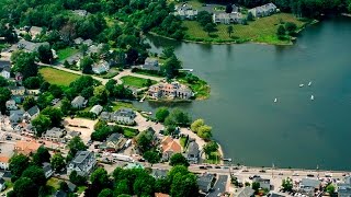 Kennebunk and Kennebunkport Maine Aerial Tour [upl. by Nhguavoj]