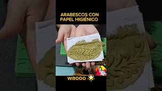 Arabescos con papel higiénico parati diy reciclaje [upl. by Notsuj]