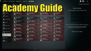 Enlisted Academy and Logistics Guide  How To Get Better Soldiers In Enlisted [upl. by Soirtimid]