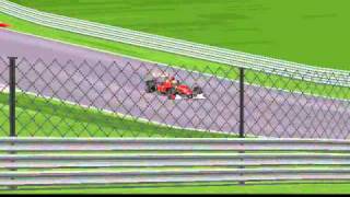 Grand Prix 2 Crashes  Felippe Massa in Spa  Terrible Crash Scene [upl. by Yrrac]