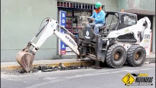 Alquiler de minicargador con brazo excavador  Aló Maquinarias [upl. by Ax]