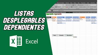 Listas Desplegables y Dependientes│Excel [upl. by Inan256]