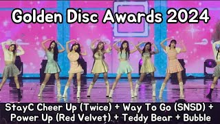 Golden Disc Awards 2024 Jakarta STAYC Cheer Up Way To Go Power Up Red Velvet Teddy Bear Bubble [upl. by Deeanne]