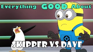 Everything GOOD about Skipper Vs Dave  Cartoon Beatbox Battles [upl. by Annoynek]