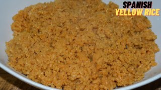 How to Make Delicious Spanish Yellow Rice Vegan Friendly Recipe [upl. by Ailis]