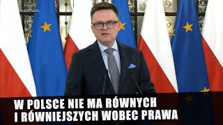 Jasna deklaracja Hołowni Panowie Mariusz Kamiński i Maciej Wąsik nie są posłami [upl. by Jerz339]