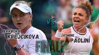 Barbora Krejcikova vs Jasmine Paolini  All About Wimbledon 2024 FINALE [upl. by Campney534]