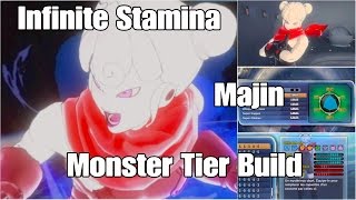 Xenoverse 2 Build  Female Majin Infinite Stamina Monster Tier Build [upl. by Raleigh]