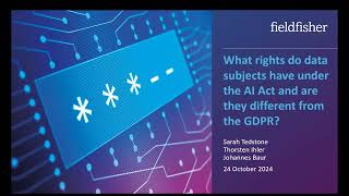 What rights do data subjects have under the AI Act and are they different from the GDPR [upl. by Yelak]