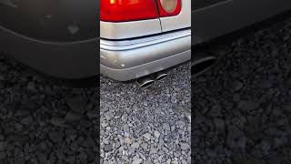 MercedesBenz W210 E200 Kompressor exhaust sound [upl. by Rebe]