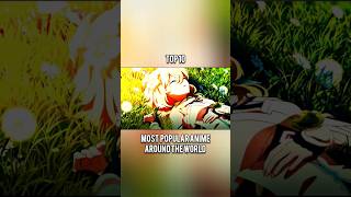 Top 10 most popular Anime around the world anime mostpopular animeedit [upl. by Mueller496]