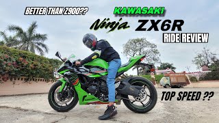 kawasaki ninja zx6r 2024  fastest 600 cc in india 🤔  ride review  top speed [upl. by Asiral]