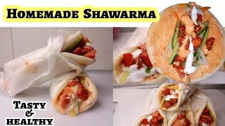 Chicken Shawarma Recipe  Shawarma in Hindi  Urdu Homemade  How to make shawarma at home 🏡 [upl. by Tiffani]