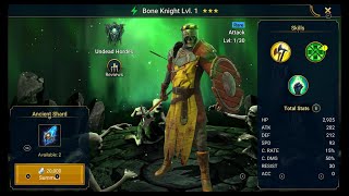 \ RAID Shadow Legends  Unlocking Bone Knight RARE SPIRIT Champion [upl. by Lauralee]