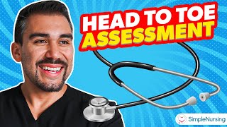 Head To Toe Assessment for Nursing Students Physical Exam Skills  DEMO [upl. by Lukin619]