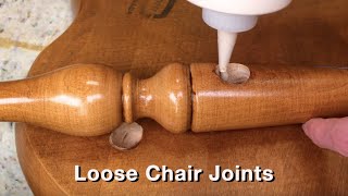 How to Repair Wooden Chair Joints  Level 1 Woodworking Repair  Furniture Restoration [upl. by Ariadne]