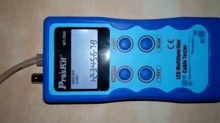 ProsKit MT7059 LCD Multifunction Cable Tester [upl. by Albur]